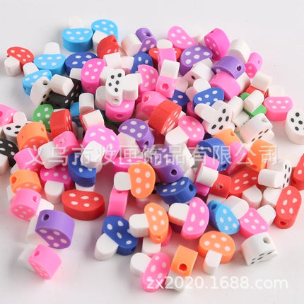 100 a pack of cross-border fruit soft pottery loose beads clay beads diy Amazon material bag accessories mobile phone