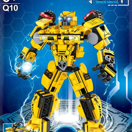 Compatible with Lego Bricks Gundam Transforming Robot Car Military Destroyer Educational Assembly Children's Toy Building Blocks