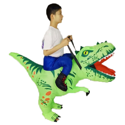 Halloween Muscular Tyrannosaurus Rex Dinosaur Inflatable Suit Holiday Party Funny Doll Inflatable Costume Cosplay Costume