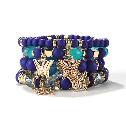 European and American Cross-Border Hot-Selling New Bohemian Bracelets Creative Tassel Multi-Layer Beaded Bracelets Fashion Jewelry