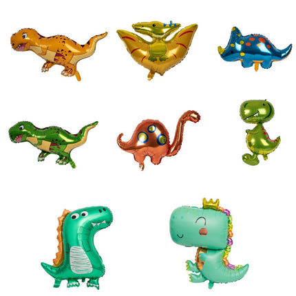 Cross-border ins new Q version dinosaur aluminum balloon cute cartoon large shaped dinosaur shape decorative balloon