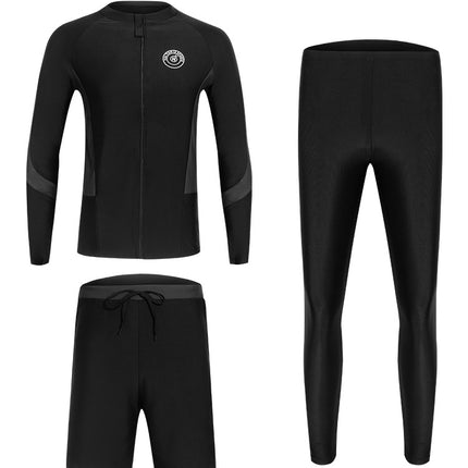 2024 New Swimsuit Split Long-Sleeved Trousers Suit Quick-Drying Wetsuit Surfing Sun Protection Clothing Conservative Jellyfish Suit