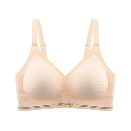 Plus Size Large Bust Minimizing Seamless Bra for Women, Wireless, Comfortable, Push-Up, Anti-Sagging, Thin Style, for Curvy Women