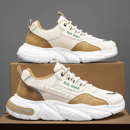 Forrest Gump Men's Shoes, Summer Breathable High-End Mesh Sneakers, Thin Sports Casual Dad Shoes for Teenagers, Odor-Resistant Trendy Shoes