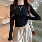 [women's slim long sleeve] black / M (recommended below 50kg)