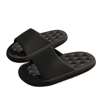 2025 Men's Summer Slippers for Outdoor Wear, Home Use, Bathing, Non-Slip, Comfortable Flat Sandals with Hollow Design