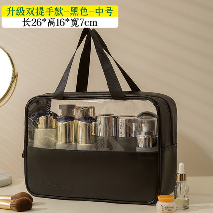 New Large Capacity Cosmetic Bag Desktop Box Swimming Waterproof Transparent Bag Travel Portable Toiletry Storage Bag