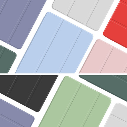 Suitable for ipad protective case 2024pro11 mini4 leather case pro10.5 silicone soft case tri-fold flat case