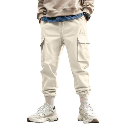 Cross-Border Amazon Spring and Autumn American Outdoor Multi-Pocket Overalls Men's Loose Trendy Sports and Leisure Leggings