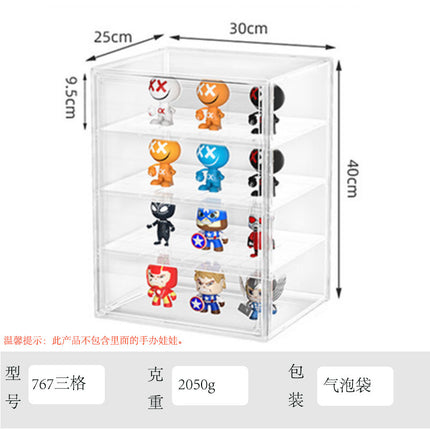Blind Box Storage Display Stand Desktop Transparent Dustproof Acrylic Lego Bubble Mate Storage Cabinet Hand Display Box