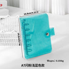 A7 glitter light blue (PP shell PVC cover without inside page)