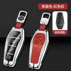 Silver + Buckle Red