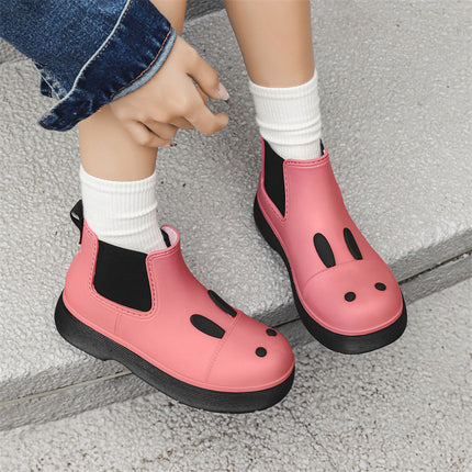 Summer Martin Rain Boots Cute Student Thick Bottom Rain Boots Women's Waterproof Shoes New Style Water Boots Short Boots Non-slip Rubber Shoes