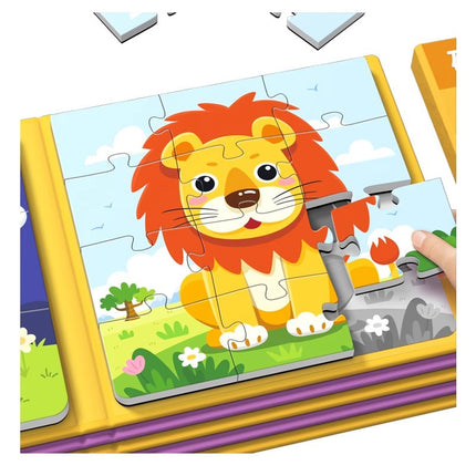 Children's Magnetic Puzzles for Ages 0 to 3, Magnetic Educational Toys for Toddlers, Magnetic Toys for Boys and Girls, Animals