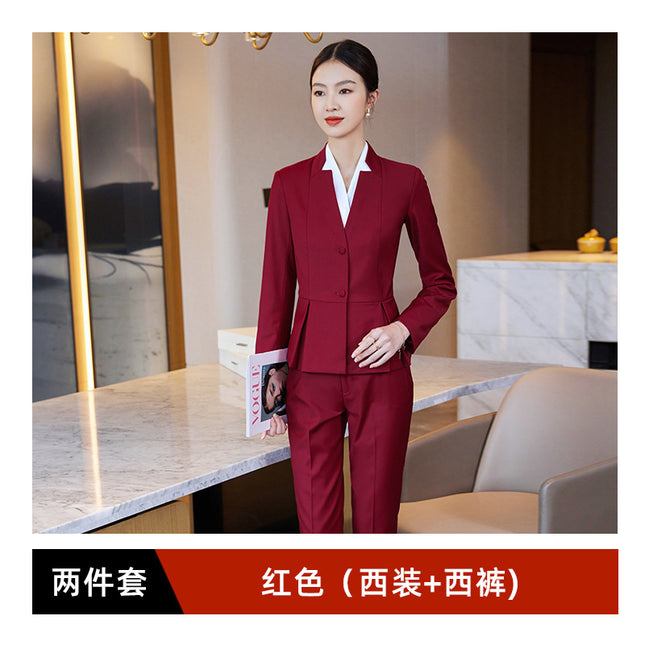 Property Sales Department Customer Service Work Clothes Jewelry Store Hotel Suit Business Wear Slim Fit Aviation Stewardess Case Field Uniform