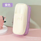 Canvas retractable pencil case [purple]