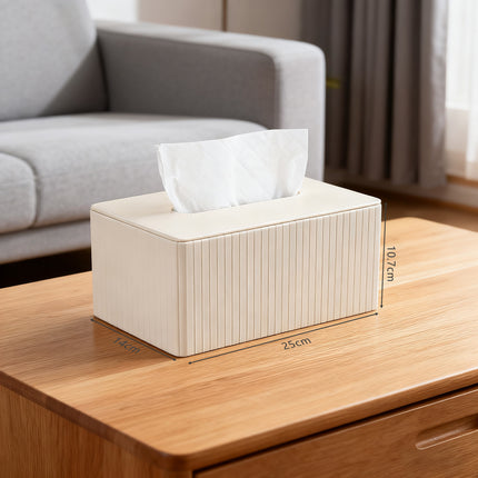 Light Luxury Fashion Paper Box Creative Household High-end Leather Tissue Box Dining Table Coffee Table Paper Box with LOGO