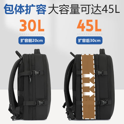 Amazon Explosions Swiss Backpack Expandable Large Capacity Men's Business Travel Backpack 17 inches