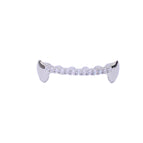 Silver tiger tooth small tiger tooth zircon / One size fits all