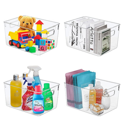 Multi-size Transparent Refrigerator Storage Box Snacks and Sundries Storage Box Cosmetic Finishing Multifunctional Transparent Superposable