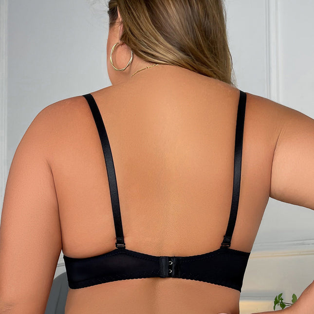 A cross-border new European and American cup double-breasted steel ring lace underwear adjustable plus size bra bra bra