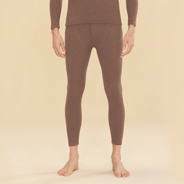 7A Anti-bacterial Acrylic Cashmere Silk Autumn Pants Men's Warm Pants Leggings Tight Cold-proof Sanding Autumn and Winter New