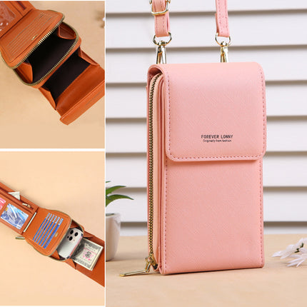 Lonny new mobile phone bag women's shoulder messenger bag Korean multi-functional ID card holder wallet