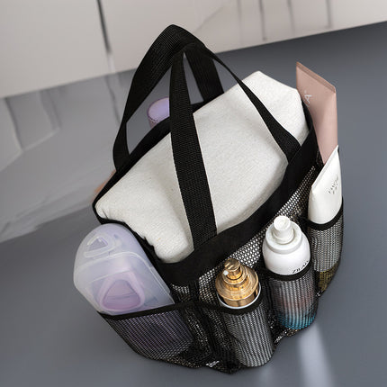 Summer mesh beach bag multifunctional makeup wash bag portable multi-pocket swimming bath bag factory direct sale