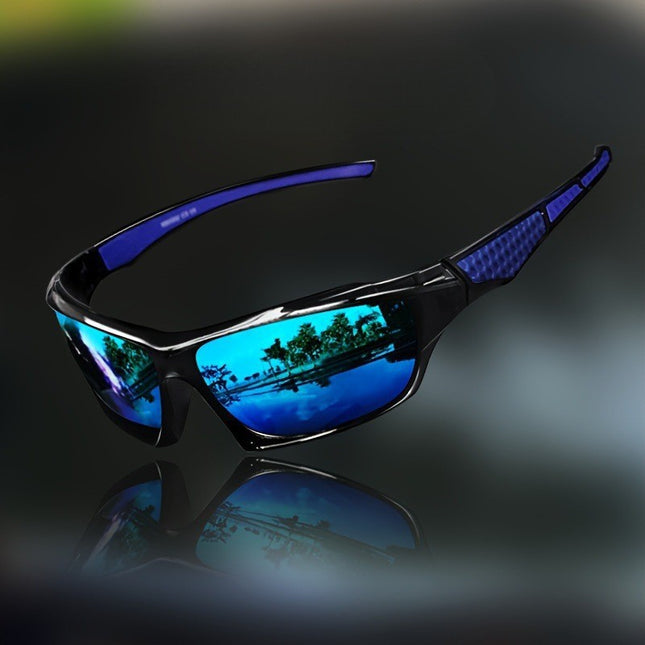 New Cross-Border Men's Fashion Sunglasses Colorful Film Outdoor Night Vision Driver Driving Sunglasses Cycling Sports Glasses