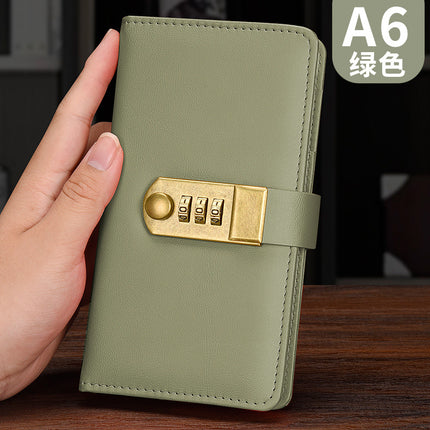 a5 password lock diary Diary business office creative stationery notebook with lock password book wholesale
