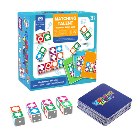 Early Childhood Education Educational Shape Matching Talent Thinking Space Training Advanced Board Game Wooden Toys Wholesale