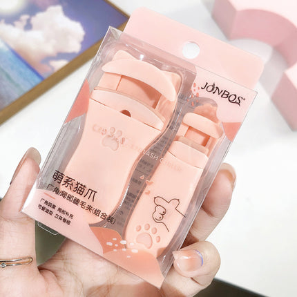 Jonbos Cat Claw Wide Angle Partial Eyelash Curler Combination Curling Long-Lasting Eyelash Curler Without Eyelid Clip
