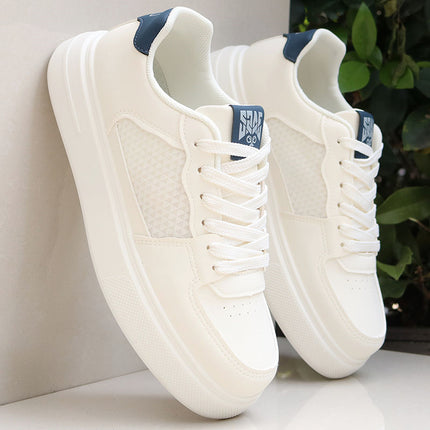Brand Men's Shoes Summer Breathable Mesh Panel Shoes Sports Shoes Men's 2025 New Casual Shoes Men's White Shoes