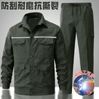 Army Green Reflective Strip Shirt Set / 165