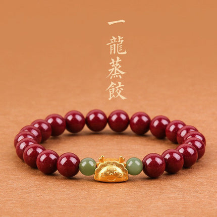 New Chinese-Style Ancient Beaded Elastic String Bracelet, Sweet Girl's Glass Bracelet, Night Market Stall, Cross-Border Live Broadcast Jewelry