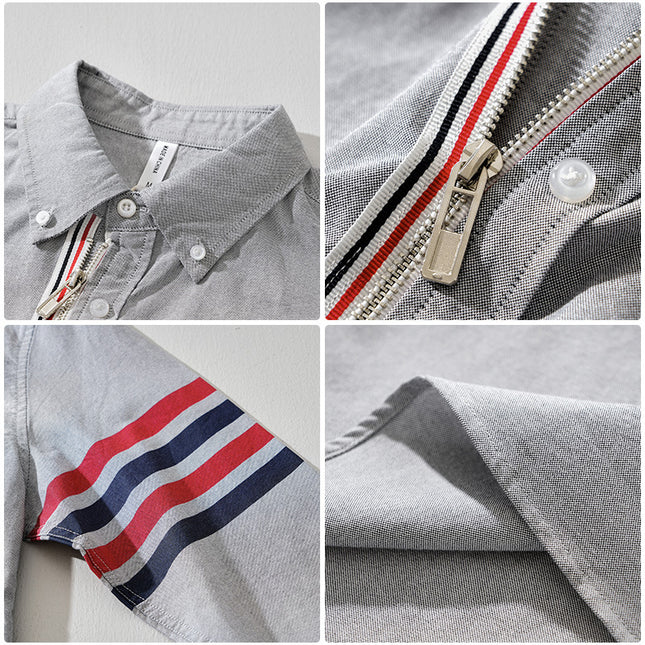 Hot Hot men's long sleeve shirt fashion retro color matching bar casual handsome shirt coat in stock wholesale