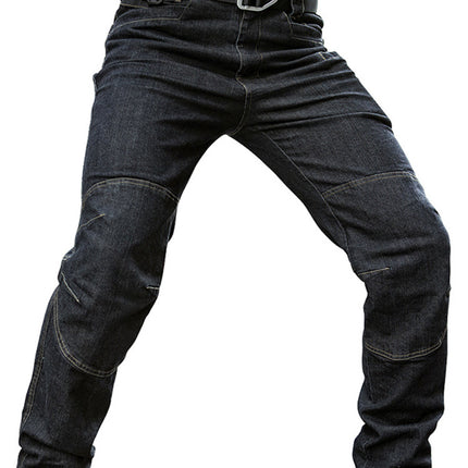 Call Dragon Black Tactical Jeans Men's Stretch Multi-Pocket Straight Coil Pants Urban Commuter Special Training Pants All-Match