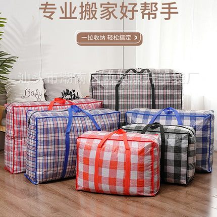 Moving Bag, Tote Bag, Moving Packing Bag, Woven Bag, Luggage Bag, Quilt Large Bag, Student Dormitory Storage Organizer