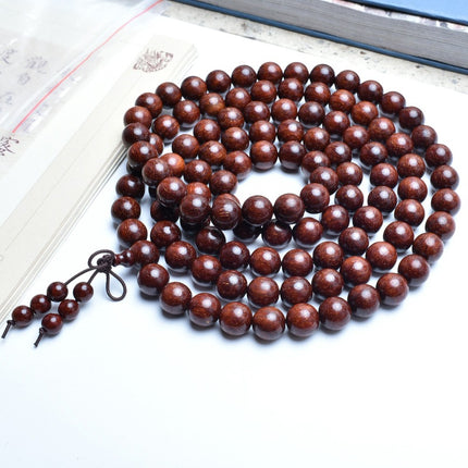 Venus Old Material Zambia Lobular Red Sandalwood Handheld Chain High Oil Mimi Buddha Bead String New Chinese Style Ornament for Men and Women