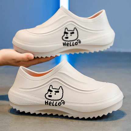 Chef Shoes Men's Autumn and Winter Waterproof Hotel Production Workshop Ktv Safety Shoes Home Kitchen Work Shoes Men's Shoes