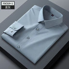 Blue and Gray-men-long sleeve / 38