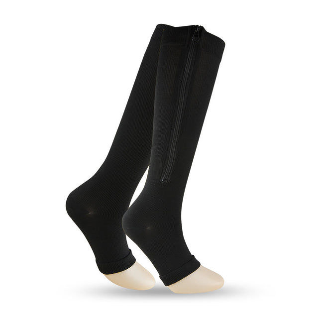 Sports Pressure Zipper Socks Zipper Compression Socks