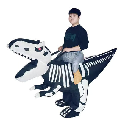 Halloween Muscular Tyrannosaurus Rex Dinosaur Inflatable Suit Holiday Party Funny Doll Inflatable Costume Cosplay Costume