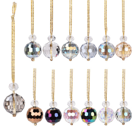 Amazon PDD Cross-border Direct Supply Pujiang Crystal Courtyard Garden Decorative Crystal Christmas Ball Sun Catcher Wind Chimes