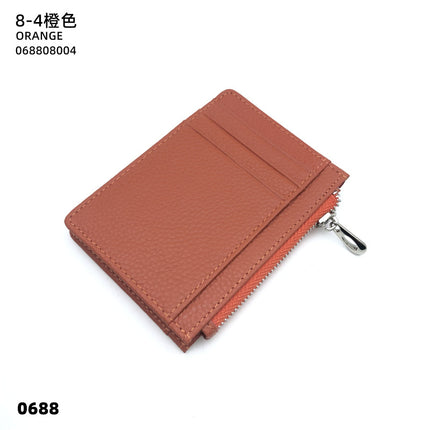 Double-sided Driver's License Multi-card Slot Genuine Leather Zipper Card Bag Top Layer Cowhide Men's Thickened Light Luxury Women's Small Coin Purse Case