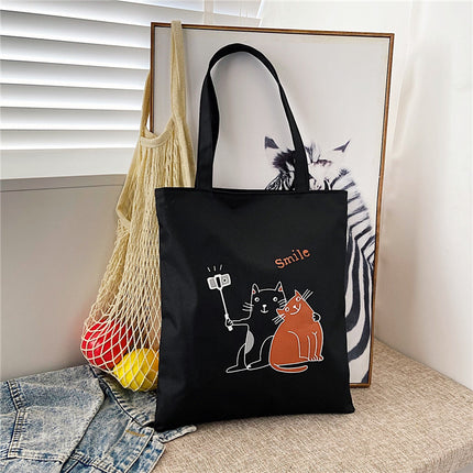 2022 Fashion Shoulder Bag Casual Oxford Cloth Printed Vegetable Bag Simple Portable Mommy Handbag