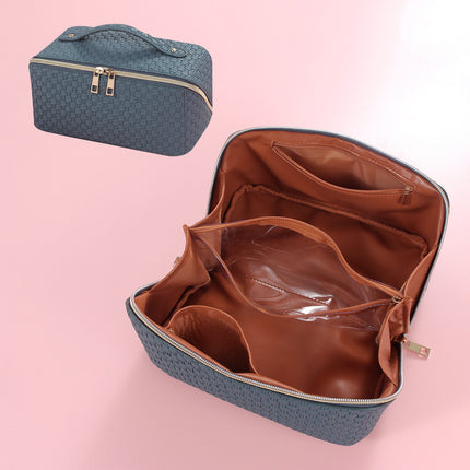 Rishang Bags Amazon Special for Women Cosmetic Bag Large Capacity Travel Wash Bag Portable Wash Rattan Woven Bag Factory