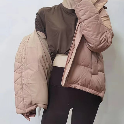 Sleek City In-Stock Winter Five-Panel down Jacket Coat Warm Hooded Women's