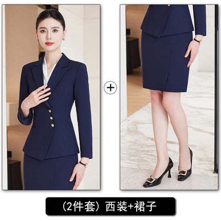 Professional Suit Pants for Women, Autumn Jewelry Store Front Desk Reception Work Uniform, Medical Beauty Club, Beauty Salon Secretary Workwear