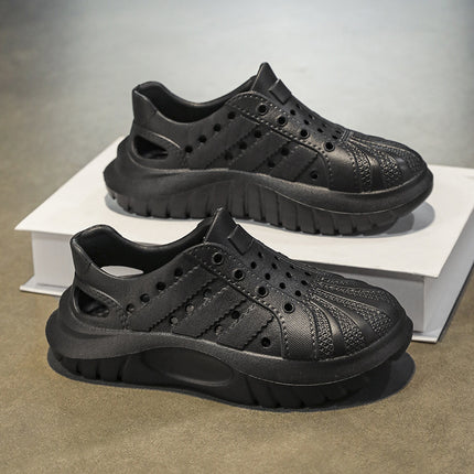 2025 New Style Hole Shoes for Men and Women Couple Wading Non-slip Waterproof Light Outdoor Wear Baotou Sandals Beach Shoes